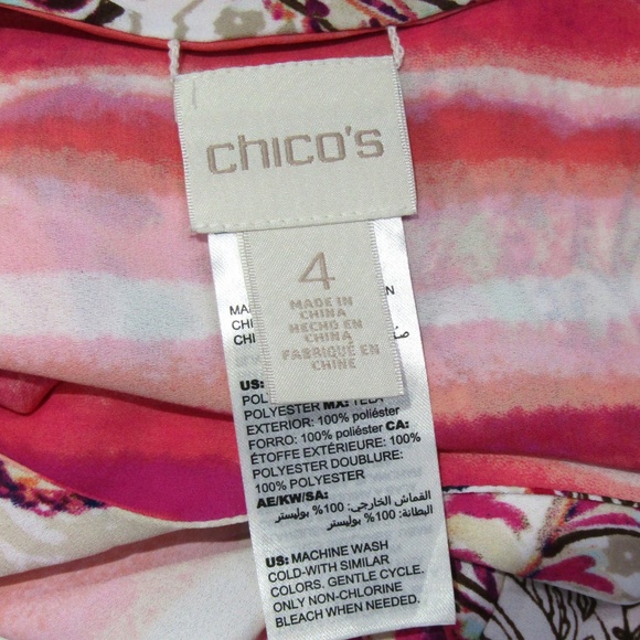 ⚜HP⚜Chico's Reversible Playful Elephants XL - Picture 7 of 8